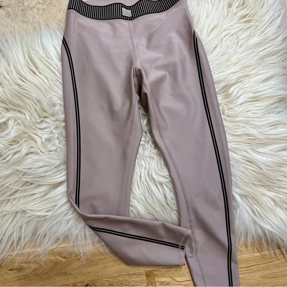 Alo Yoga Tan Black Athletic Leggings - Picture 2 of 6